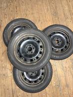 Volkswagen polo Dunlop zomerbanden + velg 185/60/15 #SET 34#, Ophalen, Gebruikt, 15 inch, 185 mm