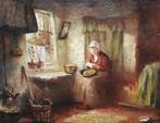 C.de Zeeuw, fraai larens interieur, Antiek en Kunst, Ophalen of Verzenden