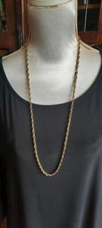 Vintage  goldtone ropeketting, jaren 70, Ophalen of Verzenden, Zo goed als nieuw, Overige materialen