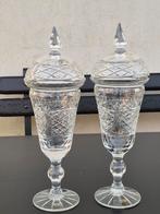 2 kristallen gemberpotten, Hortensja Poland, Antiek en Kunst, Antiek | Glas en Kristal, Ophalen of Verzenden
