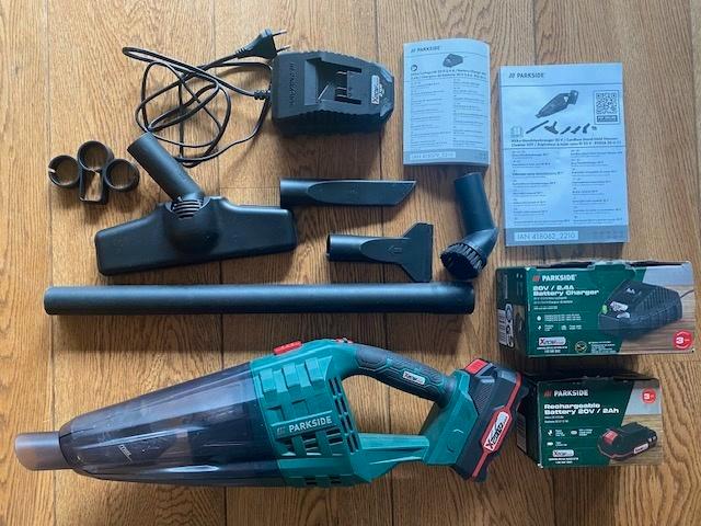 PARKSIDE 20V draadloze handstofzuiger + accu en lader, Witgoed en Apparatuur, Stofzuigers, Zo goed als nieuw, Stofzuiger, Minder dan 1200 watt