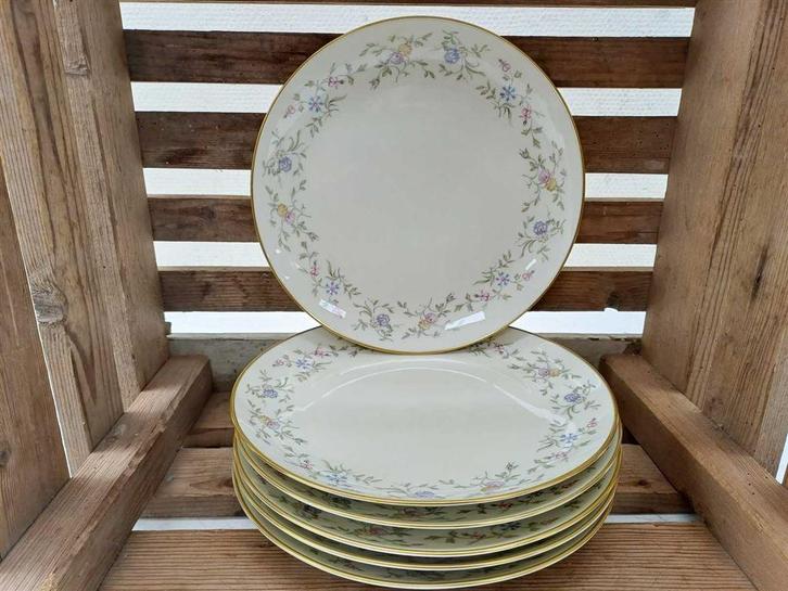 6 Stuks Fürstenberg porseleinen borden 39945, Huis en Inrichting, Keuken | Servies, Gebruikt, Bord(en), Overige stijlen, Porselein