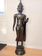 Bronzen staande Boeddha – 120 cm, Abhaya Mudra, Ophalen, Zo goed als nieuw
