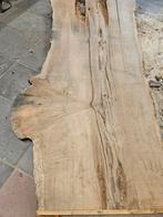 Opknappertje: breed eiken schaaldeel / boomstamdeel 220cm, Ophalen, Eiken, Nieuw, Plank