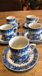 Blauw wit servies, Ophalen of Verzenden, Porselein, Overige stijlen, Kop(pen) en/of Schotel(s)