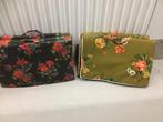 2 vintage lig matjes met bloem motief jaren 70, Ophalen of Verzenden, Gebruikt, Campingstoel