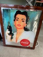 Coca-Cola Spiegel Collectors item, Verzamelen, Merken en Reclamevoorwerpen, Ophalen, Zo goed als nieuw, Reclamebord