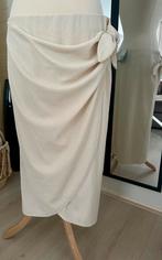 H&M midi wikkelrok beige – maat XL Nieuw met kaartje, H&M, Beige, Maat 42/44 (L), Nieuw