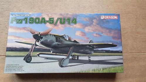 Dragon 1/48 Focke Wulf Fw190A-5/U14 torpedo bomber, Hobby en Vrije tijd, Modelbouw | Vliegtuigen en Helikopters, Nieuw, Vliegtuig