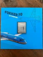 Zilveren zegel Fokker 70 Cityhopper, Ophalen of Verzenden