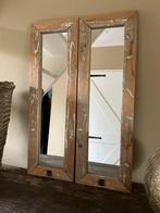 2 Houten Spiegel met Luiken - Zaltii, Huis en Inrichting, Ophalen, Minder dan 50 cm, Zo goed als nieuw, Minder dan 100 cm