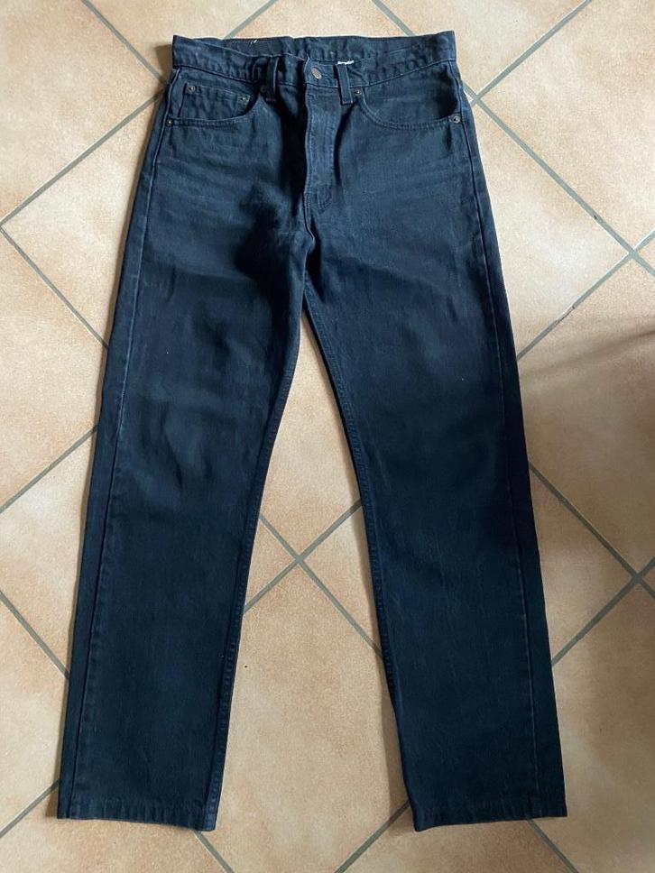 Levi's 505 zwart dik overdyed W32 L34 made in USA ZG staat, Kleding | Heren, Spijkerbroeken en Jeans, Gedragen, W32 (confectie 46) of kleiner