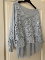 Lichtblauw shirt met kant maat L, Maat 42/44 (L), Zo goed als nieuw, New Collection, Verzenden