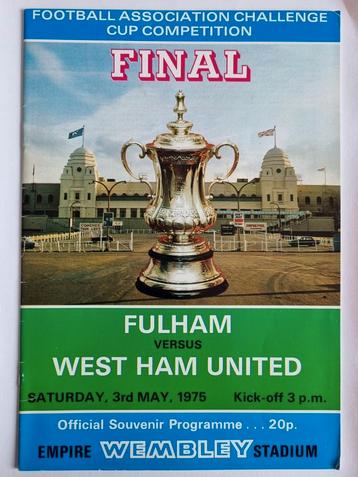 Fulham - West Ham FA Cup final programme beschikbaar voor biedingen