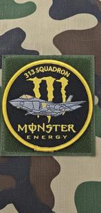 313 Squadron Monster Energy Embleem, Verzamelen, Ophalen of Verzenden, Luchtmacht, Nederland, Embleem of Badge