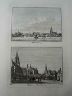 A 79-80  / Arnhem  de Markt Kopergravure  1745, Antiek en Kunst, Kunst | Etsen en Gravures, Ophalen of Verzenden