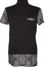 BLACK KAVIAR heren t-shirt, lang shirt, zwart, Mt. L, Maat 56/58 (XL), Zo goed als nieuw, Zwart, Verzenden