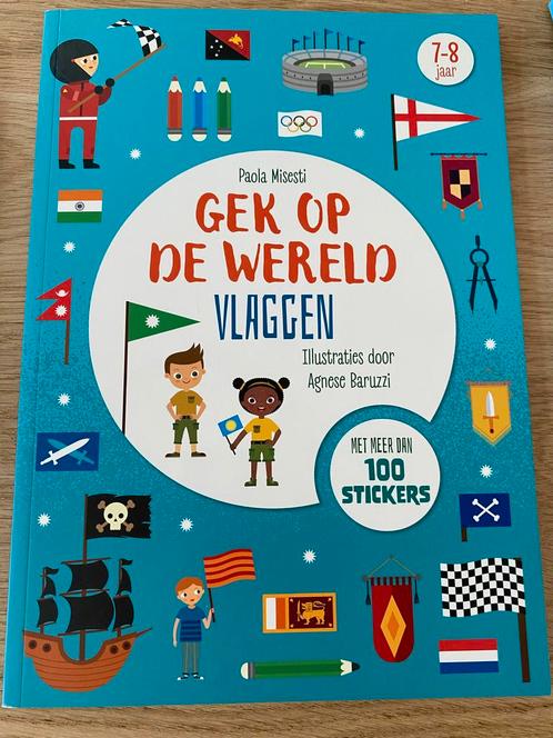 Gek op de Wereld Vlaggen - Kinderboek, Boeken, Kinderboeken | Jeugd | onder 10 jaar, Zo goed als nieuw, Non-fictie, Ophalen of Verzenden