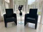 8 Framati Luxe design Dinnerstoelen zw. Leder NIEUWSTAAT, Huis en Inrichting, Stoelen, Ophalen, Zo goed als nieuw, Zwart, Vijf, Zes of meer stoelen