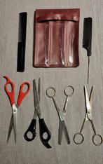 Kappersset - Scharen, kammen en etui - In prijs verlaagd., Ophalen of Verzenden, Gebruikt
