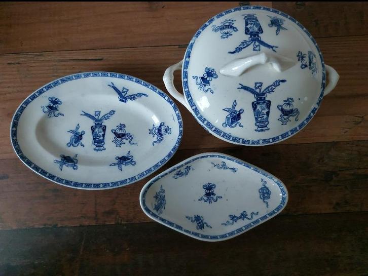 Antiek kinderserviesje rond 1900, Antiek en Kunst, Antiek | Servies los, Ophalen of Verzenden