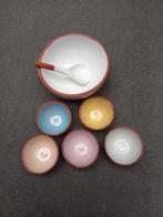 Vintage set petit-four of pinda- noten schaaltjes, jaren '70, Ophalen of Verzenden