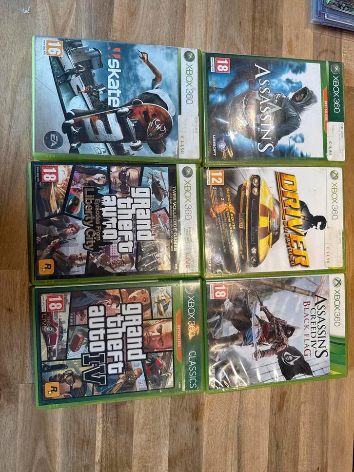 Xbox 360 Games - Skate, GTA, Assassin's Creed, Driver, Spelcomputers en Games, Games | Overige, Gebruikt, Avontuur en Actie, 1 speler