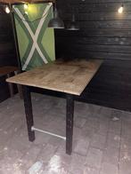 Houten tafelblad 160x90 (met 2 poten), Tuin en Terras, Tuintafels, Ophalen, Gebruikt, Rechthoekig, Hout