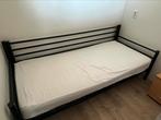 Eenpersoonsbed zwart, Ophalen, Gebruikt, 90 cm, Eenpersoons