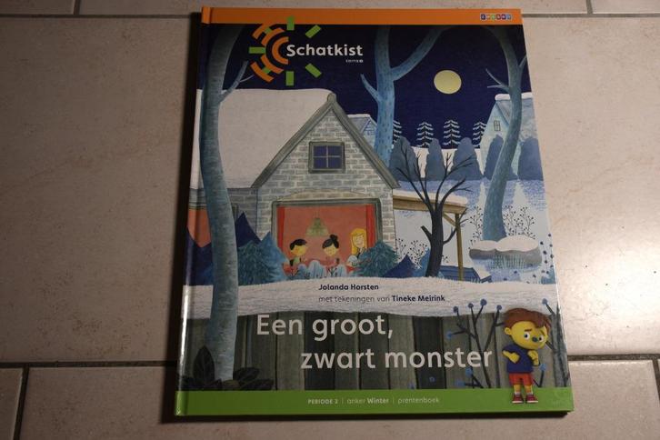 Schatkist Een groot, zwart monster / Jolanda Horsten, Boeken, Kinderboeken | Kleuters, Zo goed als nieuw, Fictie algemeen, Jongen of Meisje
