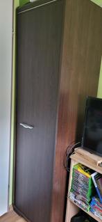 Tv meubel kast. Donker bruin hout. Met verlichting, adapter?, Huis en Inrichting, Kasten | Roldeurkasten en Archiefkasten, 25 tot 50 cm