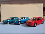 3 Welly Auto's Golf IV Schaalmodel, Ophalen of Verzenden, Zo goed als nieuw, Auto, Welly