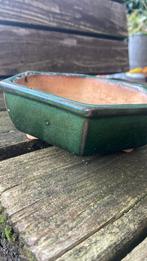 6hoekig groen bonsai schaaltje, Antiek en Kunst, Ophalen of Verzenden