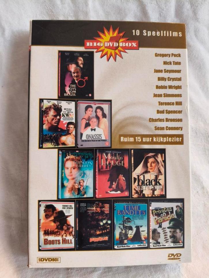 Dvd-box met 10 klassieke speelfilms, Cd's en Dvd's, Dvd's | Klassiekers, Gebruikt, Overige genres, 1980 tot heden, Alle leeftijden