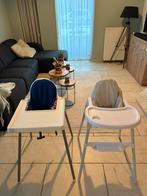 Kinderstoelen 2x inclusief tafelblad, riempjes en kussentje, Kinderen en Baby's, Kinderstoelen, Ophalen, Gebruikt, Stoelverkleiner