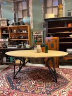 Op maat gemaakte eiken eettafel, Huis en Inrichting, Tafels | Eettafels, Ophalen, Eikenhout, 50 tot 100 cm, Zo goed als nieuw