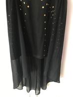 Zwarte feestjurk met gouden pailletten, maat 38/40, Maat 38/40 (M), Zwart, Cocktailjurk, Ophalen of Verzenden