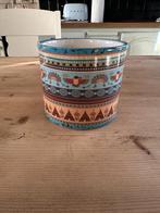 Gekleurde bloempot 10,5 cm h x 11,5 cm b, Ophalen, Rond, Nieuw, Aardewerk