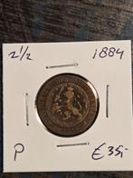 2 1/2 Cent 1884 - Koning Willem III, Postzegels en Munten, Munten | Nederland, Ophalen of Verzenden, Koning Willem III, Overige waardes