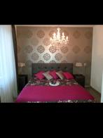 Boxspring, Gebruikt, Bruin, Tweepersoons, Ophalen of Verzenden