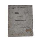 Pre-WWII Nederlands Veldzakboekje, Ophalen of Verzenden, Landmacht, Nederland, Embleem of Badge