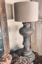 Balusterlamp inclusief velvet cilinder kap, Ophalen, Zo goed als nieuw