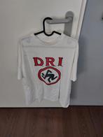 Vintage gedragen gesigneerd Tour T-shirt van  D.R.I., Ophalen of Verzenden, Zo goed als nieuw, Zwart