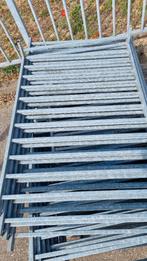 Spijlen hekwerk spijlenhekwerk hek gegalvaniseerd ( 308 ), Tuin en Terras, Tuinhekken en Hekwerk, Ophalen, Gebruikt, Spijlenhekwerk