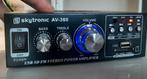 Skytronic AV-360 compact stereo versterker met usb (mp3), Ophalen of Verzenden, Gebruikt, Stereo, Overige merken