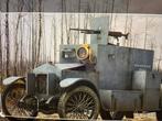 Auto Mitrailleuse Amored Car Carbidlamp WOI Minerva peugeot, Ophalen, Landmacht