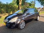 Opel Corsa 1.2 16V LPG 3D 2012 Zwart | Airco | LMV, Auto's, Voorwielaandrijving, 83 pk, 4 cilinders, Metallic lak