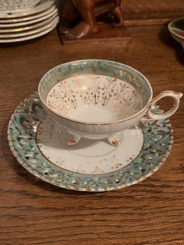 Versailles Kop en Schotel Groen/Wit beschikbaar voor biedingen