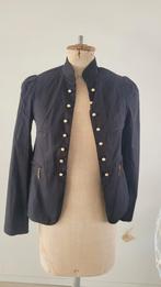 Blazer met goudkleurige knopen en rits mt 36, Ophalen of Verzenden, Nieuw, Maat 36 (S), Zwart