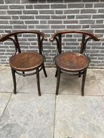Antieke café stoelen 2 stuks, Antiek en Kunst, Antiek | Meubels | Stoelen en Banken, Ophalen of Verzenden